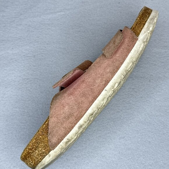 Birkenstock Arizona Suede Leather Pink Sandals EU 39 US 8 8.5 Women Rose Gold - Picture 9 of 15